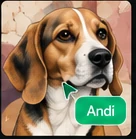 Beagle portrait artwork