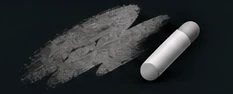 Charcoal textured mark