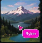 Mountain landscape artwork